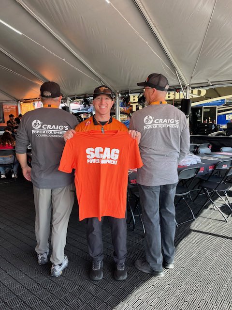 TheJustinAshley's tweet image. From fresh-cut grass to nitro blasts! It’s always great seeing our friend Craig Eldridge from Craig’s Power Equipment. Thanks for the cool swag!

#SCAGNation #DragRacing #Nitro #TopFuel #Speed