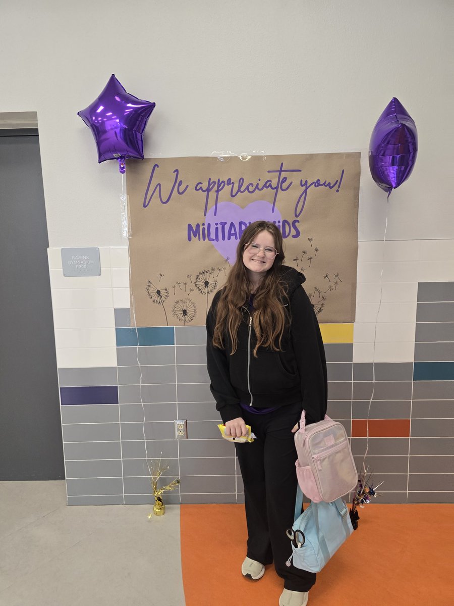 BelleApuan_ELMS's tweet photo. We proudly celebrated PurpleUp Day at @Eastlake_Middle! 💜
Students, staff, and families wore purple &amp; gave out special treats to honor and support our military-connected students—the true heroes behind the heroes. Your strength, resilience, and sacrifices do not go unnoticed. https://t.co/vQ7dvBBepa