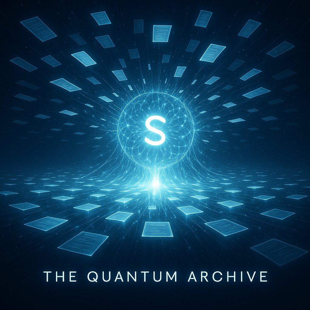derent_x's tweet photo. The Quantum Archive. Where data, logic, and learning converge into a single living intelligence. 

Not stored. Not processed. Synchronized. This is where machines stop working alone—and start thinking together. https://t.co/MjFqQHEAEA