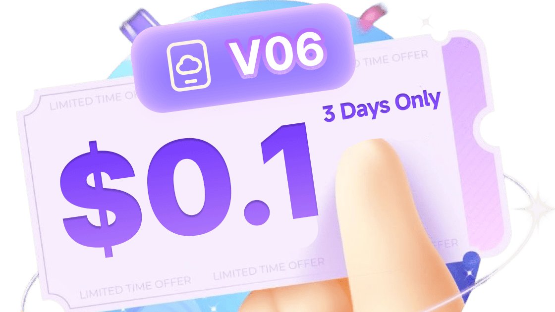 VMOSCloud's tweet image. #Aprilevent
1. Join Referral Rewards &amp;amp; Invite new friends to sign up #VMOSCloud, both can get free 6 hours bonus time to use. (limited Bonus)
2. Unbelievable deal: 3 Days V06 Plan for ONLY $0.1! One purchase per VMOS Cloud user. Join now: cloud.vmoscloud.com/buy