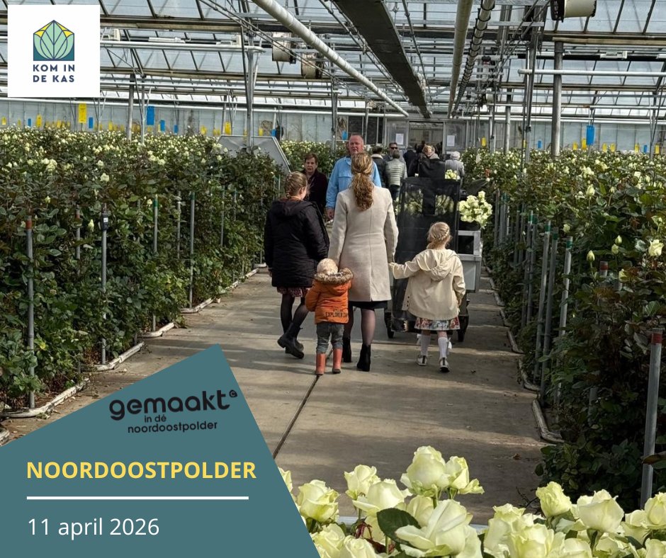 kom_kas's tweet photo. We genieten nog na ...
Wat was het een geweldige dag - #KomindeKasNoordoostpolder 2026
Volgend jaar is #KomindeKas #Noordoostpolder op zaterdag 3 april in #Ens. https://t.co/hzmKwWZcfw