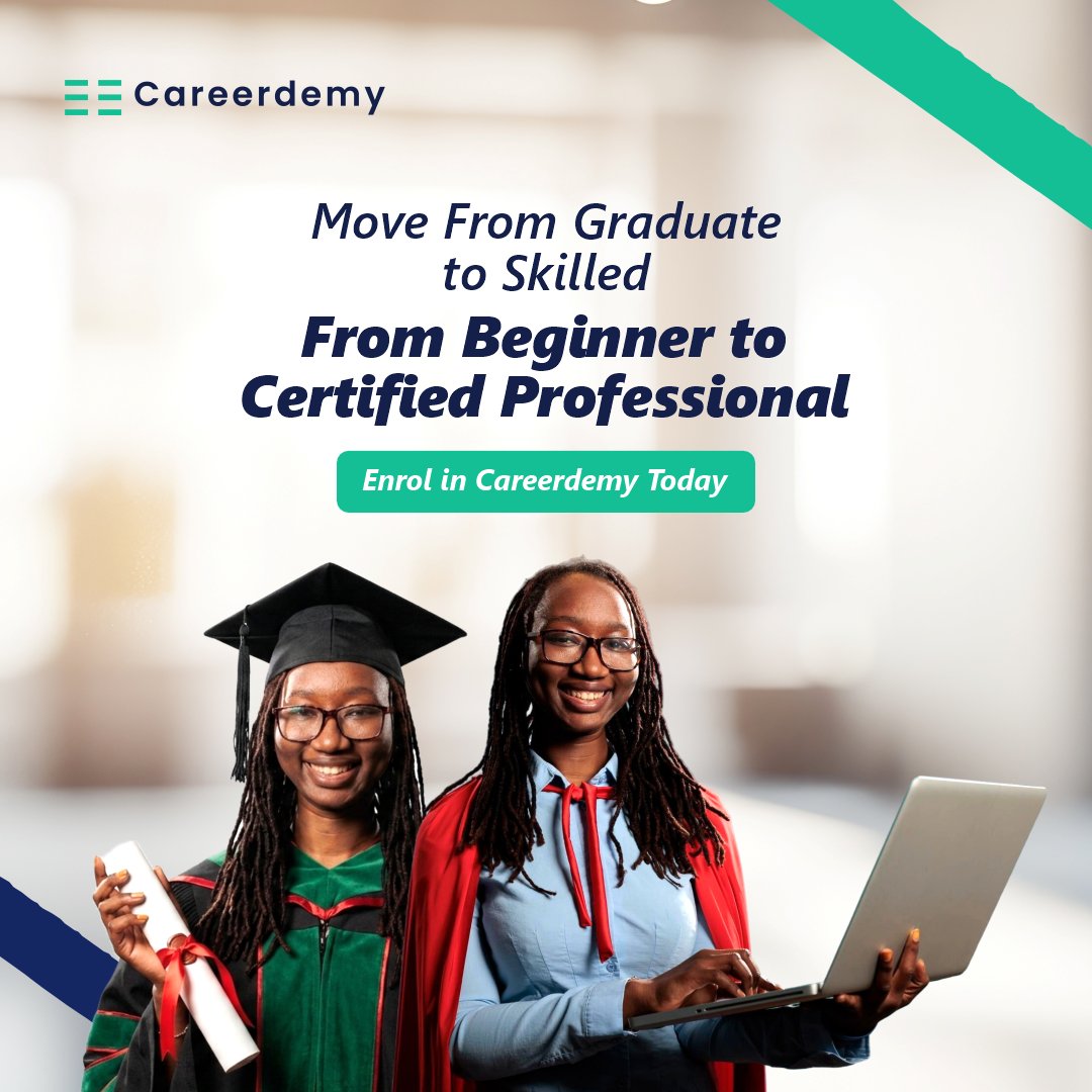 careerdemy1's tweet image. Gain practical skills and earn a certification that proves your competence to employers. Stand out and unlock new opportunities with Careerdemy. Register now: forms.office.com/r/XdPBs4Fkur

#SkillCertification #CareerDevelopment #LearnAndGrow