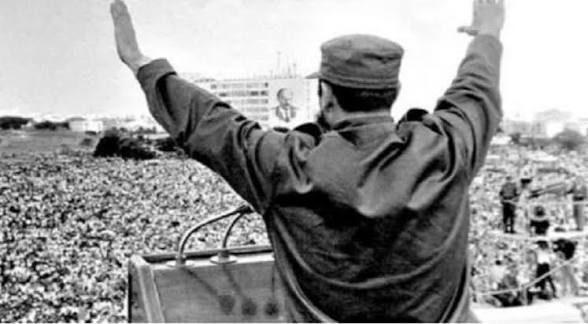 #Fidel: "Lo que no pueden perdonarnos los imperialistas es que estemos aquí, lo que no pueden perdonarnos los imperialistas es la dignidad, la entereza, el valor, la firmeza ideológica, el espíritu de sacrificio y el espíritu revolucionario del pueblo de Cuba”. 
#GironEsHoy