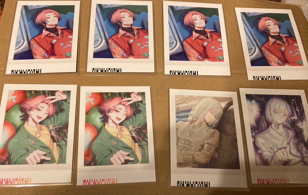 shinoo0999's tweet photo. エイトリ　ぱしゃこれ　vol3

譲→画像参照

求→夜鷹、李助、定価
友人分→礼光、添

希望のキャラに⭕️を付けてお声がけください。
推しの方に渡したいので、お声がけの最後に推しの名前記載お願い致します。

仙台手渡し
宜しくお願い致します https://t.co/M8fSQtiA10