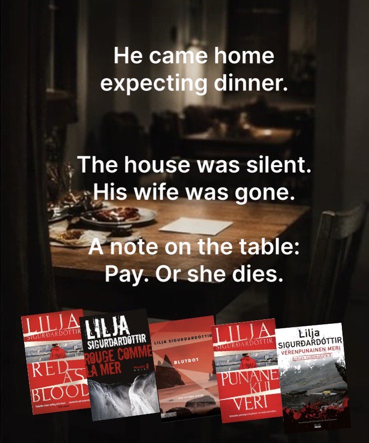 LiljaWriter's tweet photo. In Red as Blood, a man comes home to a silent house. There are signs of a struggle. And his wife is gone.
On the table is a note. With the kind of demand that leaves no good choices.
#RedAsBlood #NordicNoir @OrendaBooks @metailie @DocendonKirjat https://t.co/rwpBOA8MP7