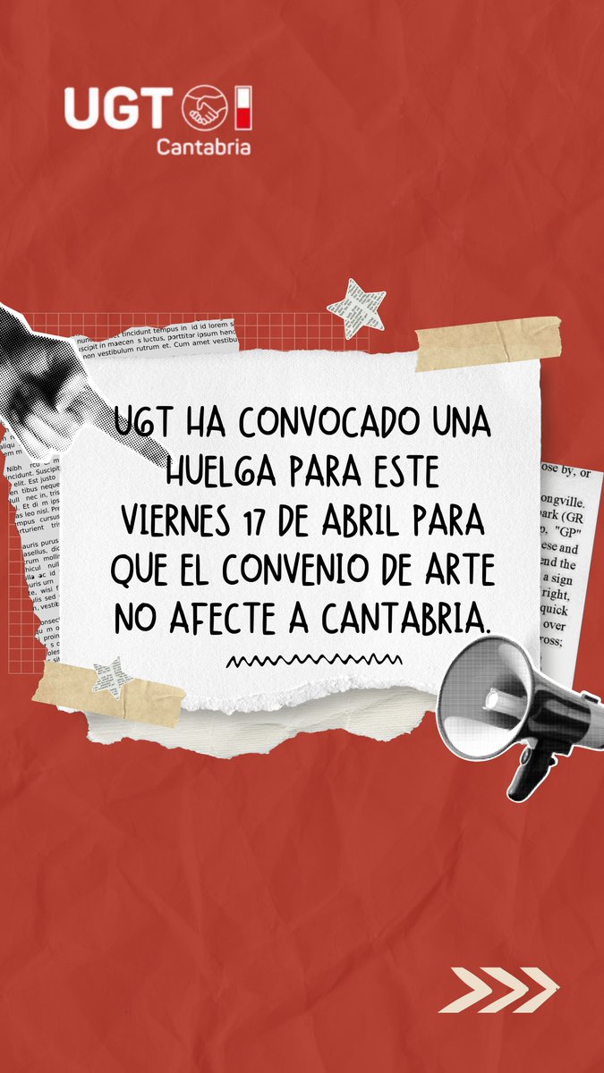 ugtcantabria's tweet photo. 💪🏼¡Únete a la huelga y lucha por tus derechos!
📍De 11.00 a 12.00h en el Zara de Santander y de 18.00 a 19.00h en Valle Real.
¡Acude y lucha por lo que es tuyo!
#ugtcantabria #fesmcugt #huelga #comerciotextil @ugt_fesmc https://t.co/fnFxSEFL4o