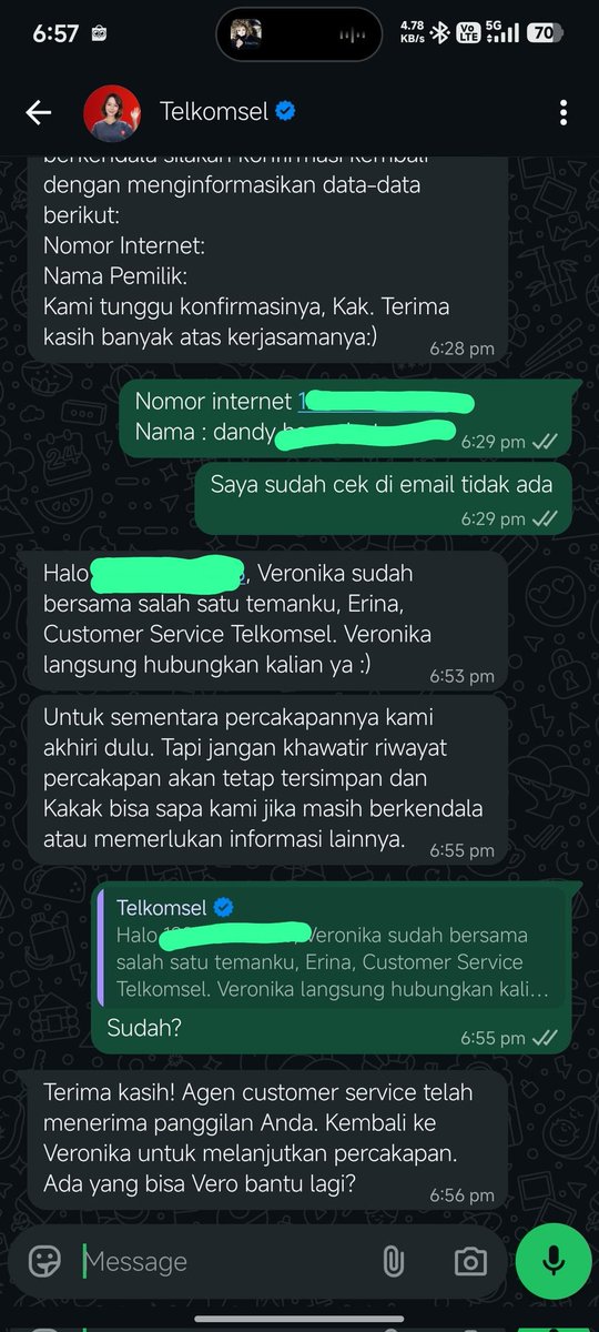 dandy_hutomo's tweet photo. Belom juga terhubung dengan agent, udh di akhiri. Piye? Gajelas @Telkomsel @IndiHomeCare https://t.co/68qSwi2ltf
