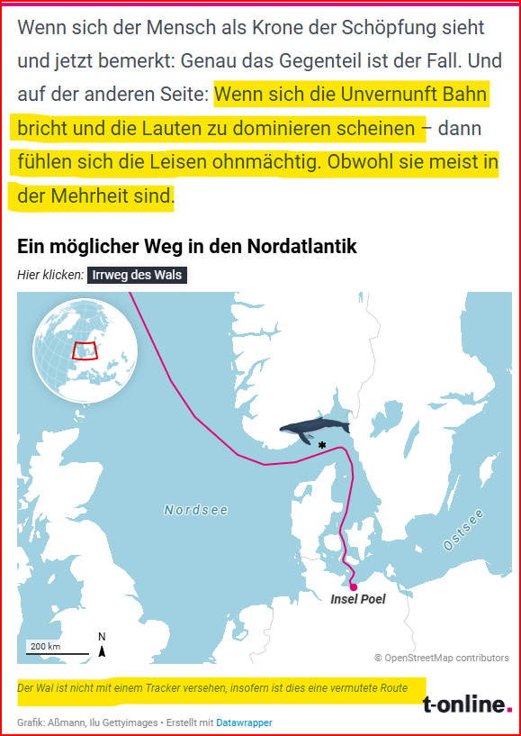 Earthfriend21's tweet image. Ergänzendes vertiefendes #Interview mit Neurowissenschaftlerin Maren Urner dazu: 
Der Wal, der Mensch und der #Hass "So sind Hexenerzählungen zustande gekommen" 
⤵️
t-online.de/nachrichten/pa…