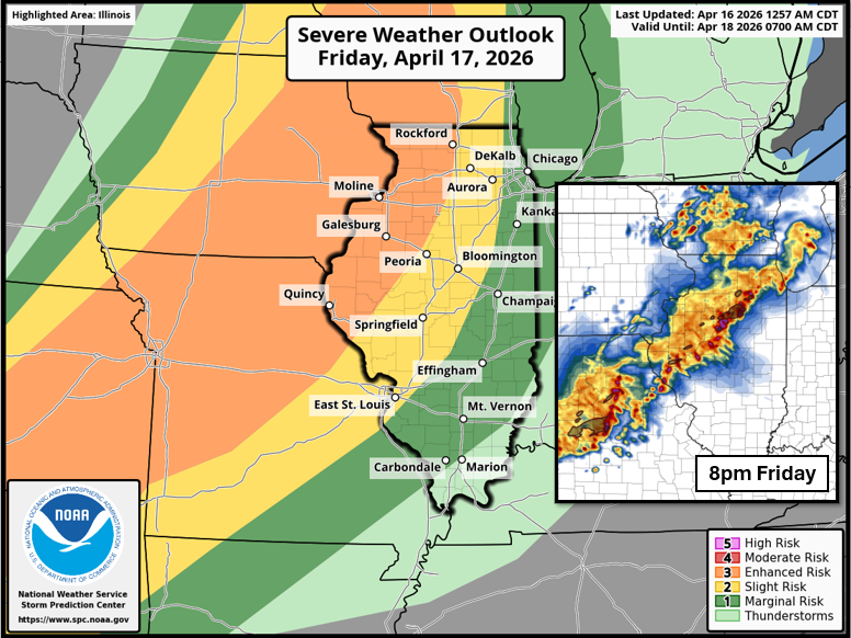 Strong to Severe T-Storms Likely Friday late afternoon and evening ...