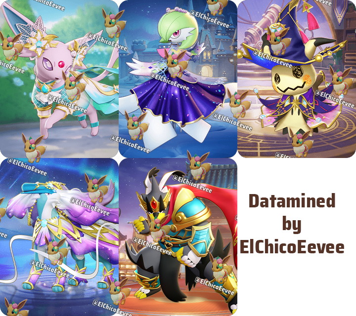 Pokémon UNITE

All New Skins in 1.22.2.10
- Elegant Style: Espeon
- Aurora Style (Sparkle): Gardevoir
- Dark Magician Style: Mimikyu
- Aurora Style: Suicune
- Fairy-Tale Style: Urshifu

#PokemonUNITE #Pokemon #NintendoSwitch