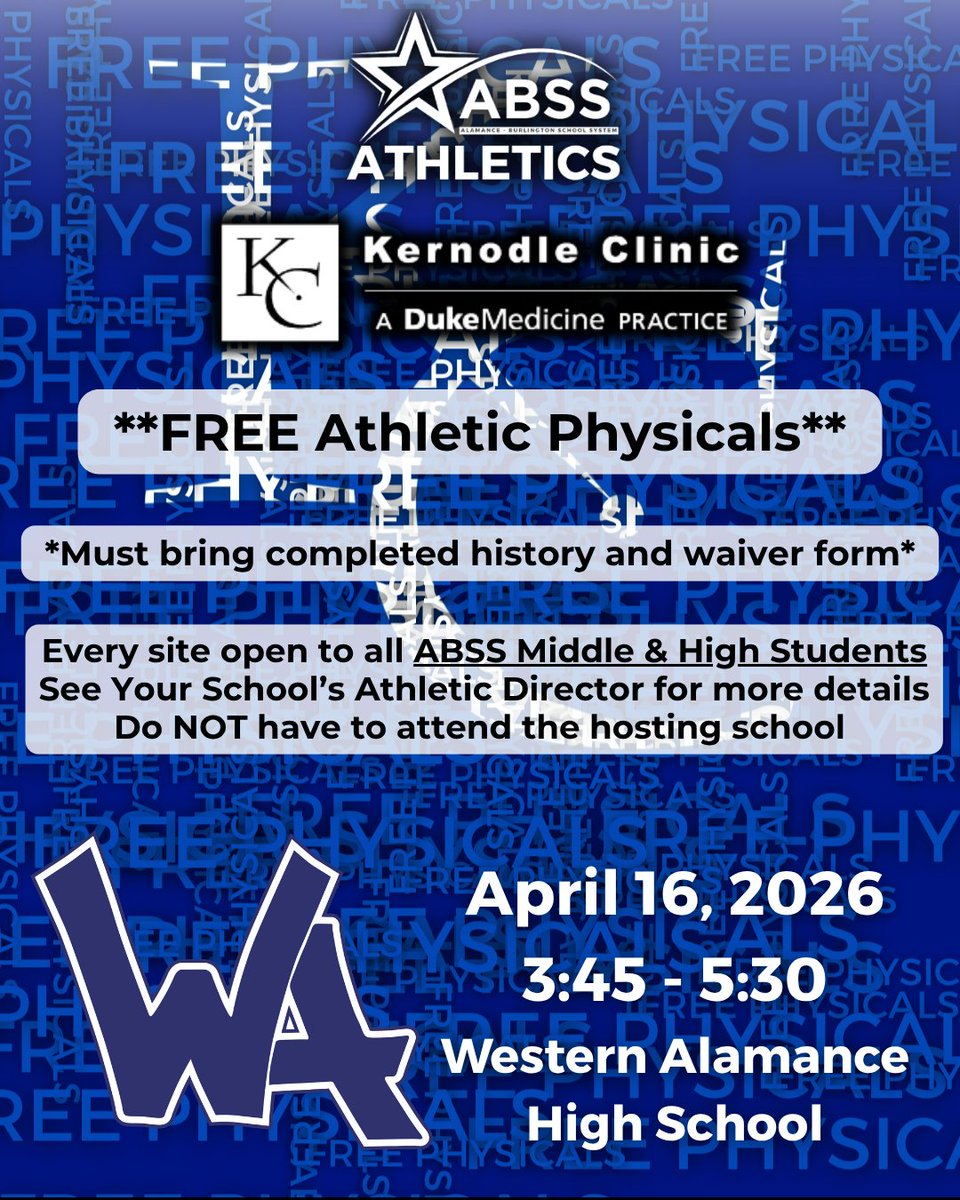 Alamance-Burlington School System Athletics tweet media