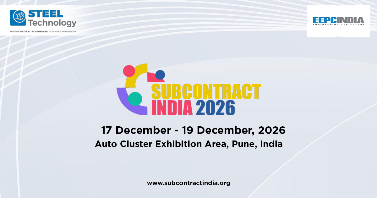 Subcontract India 2026 🔧

📅 Dec 17–19, 2026
📍 Pune, India

Connect with buyers &amp; suppliers across engineering and manufacturing. Explore subcontracting opportunities &amp; grow your business.

🔗 steel-technology.com/events/subcont…

#SubcontractIndia #Manufacturing #Engineering #SupplyChain