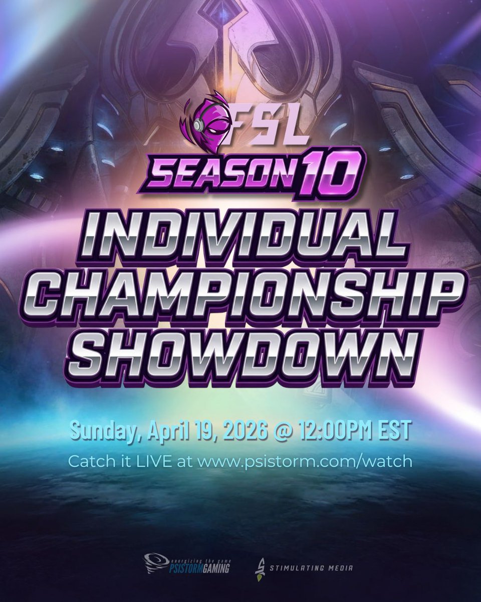 psistormgaming's tweet image. Only 10 players remain
The road to Code S begins now.
Who will rise as Code S Champion this weekend?

Congrats to our latest champs
🥇Code B: MvonLipwig
🥇Code A: JMPZ

League Info → psistorm.com/fsl
Watch LIVE → psistorm.com/watch
#psistormgaming #FSL #SC2 #Esports