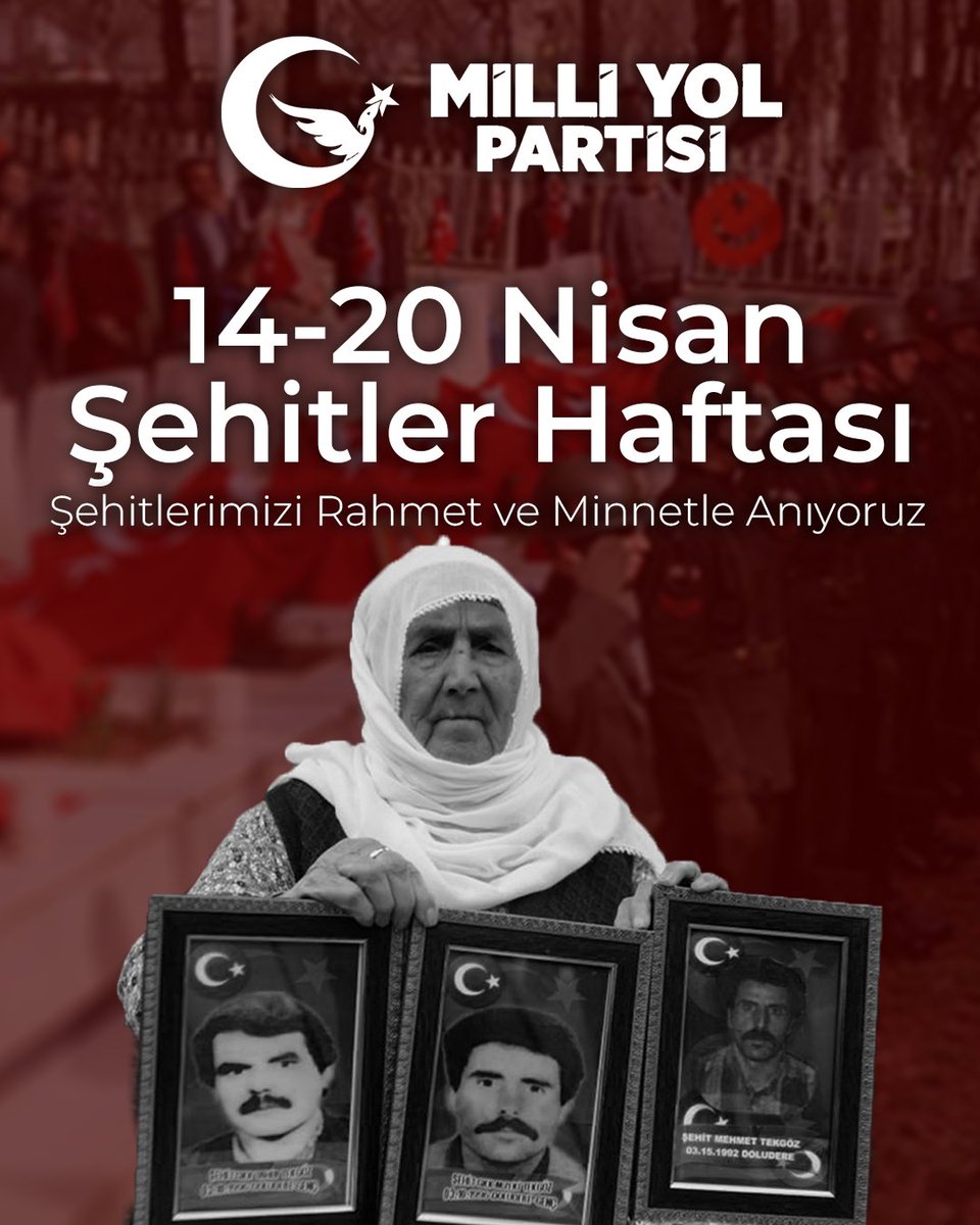 milliyolgm's tweet photo. Vatan uğruna can veren fedakâr şehitlerimizi rahmet ve minnetle anıyoruz. Değerli ailelerinin her zaman yanında olduğumuzu bildiriyoruz. VATAN SİZE MİNNETTARDIR! https://t.co/6KO4e7IM67