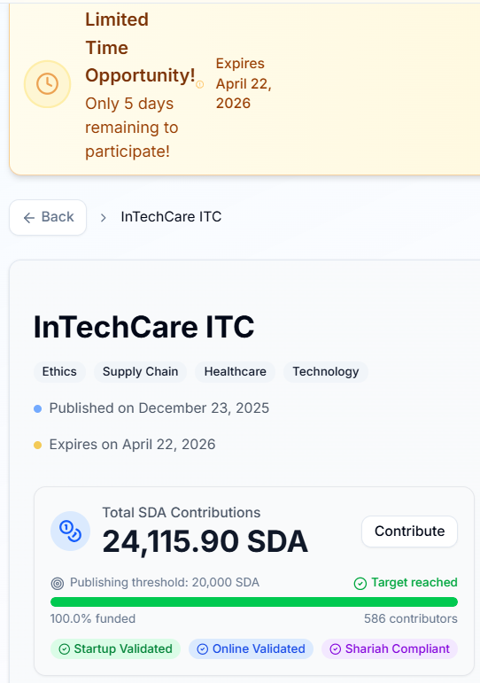 sharopihardship's tweet photo. Medical Supply Chain on SidraChain. Redefining ethical healthcare under #InTechCare. One stop for all supplies. 5 Days Left. Last chance.
Link👇
https://t.co/EdMZRlmlio
@InTechCare8
@sidrachain
@maljefairi
#ITC #HealthcareForAll #SidraFamily #SidraStart #SidraDEX #Sidrachain https://t.co/WgimriQzRf