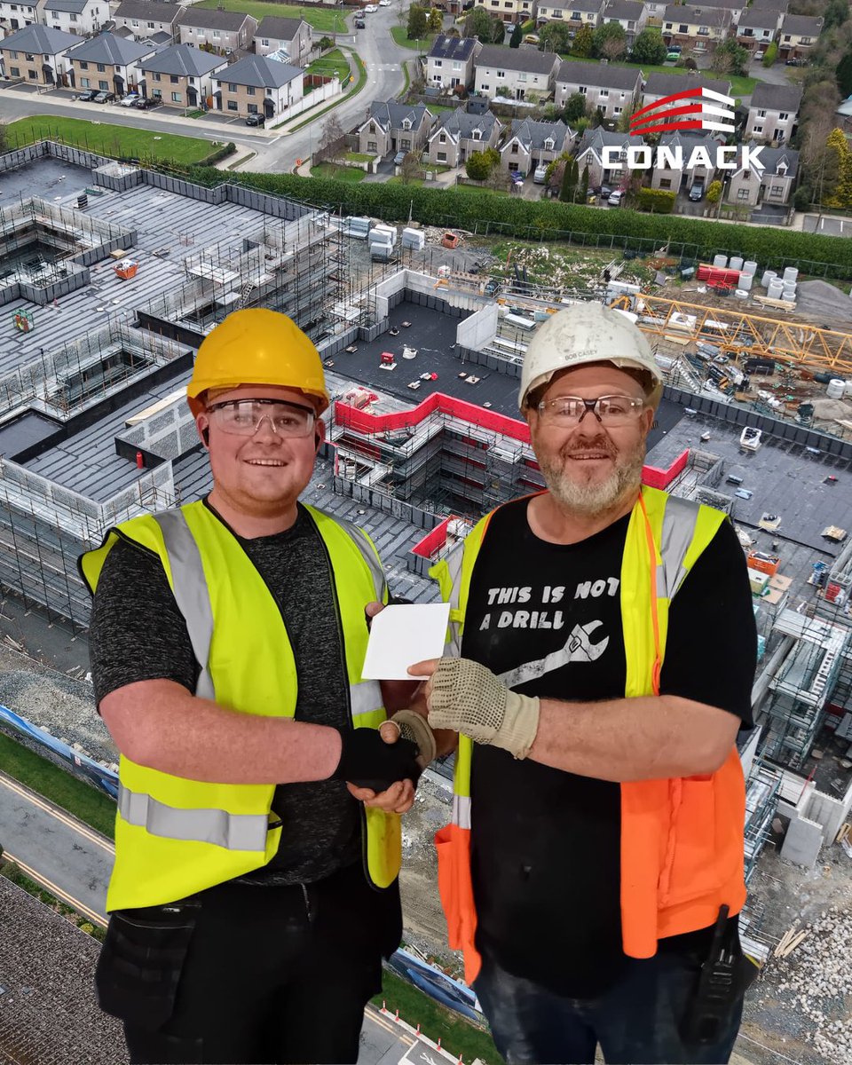 weareconack's tweet photo. Last week’s S.O.R winner is Oran Walker, recognised for his strong work ethic and consistent commitment to safe working practices on site. A well-deserved reward, presented by our Site Manager Robert Casey.
#Conack #BuildingBetterTogether #SafetyFirst https://t.co/DEaVbCEj16
