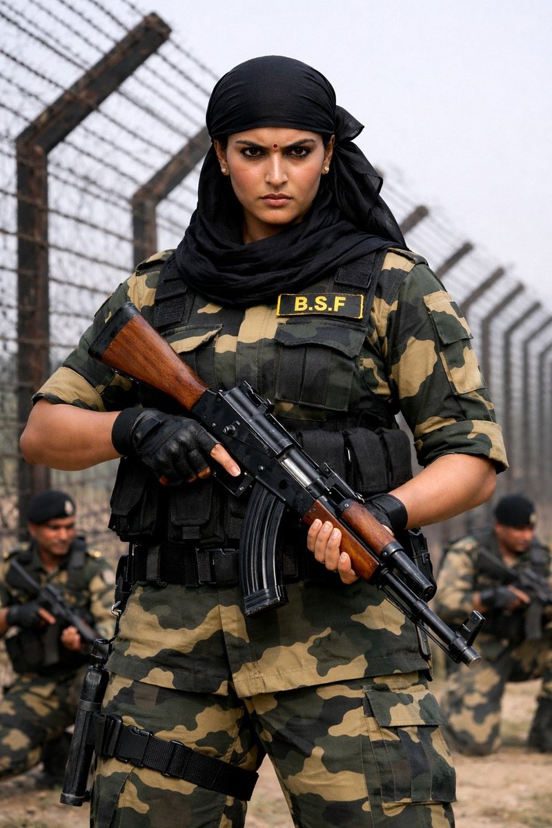 Jagat_prakash91's tweet image. सीमा पर खड़ी हर वीरांगना, भारत की पहचान है। 
She protects not just land, but the pride of a nation.

#JaiHind🫡🇮🇳
#WomenReservation #BSF