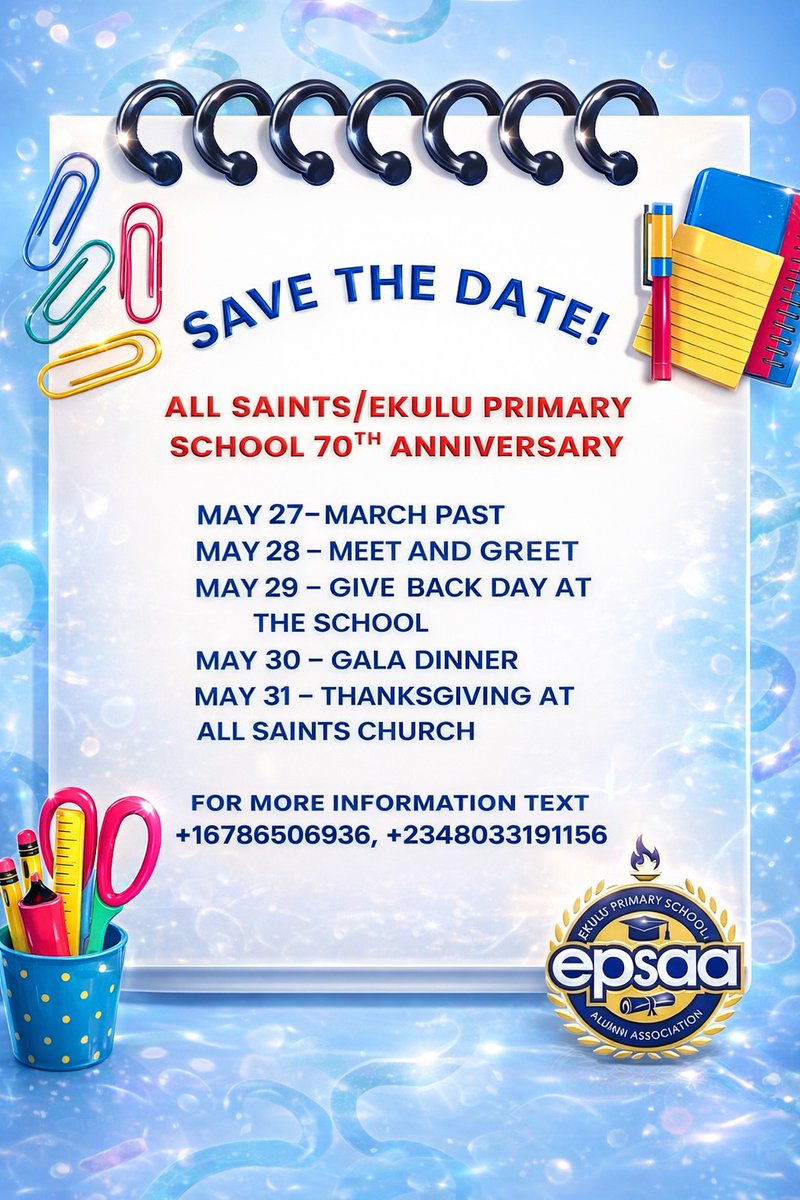 All Saints/Ekulu Primary School Enugu Alumni tweet media