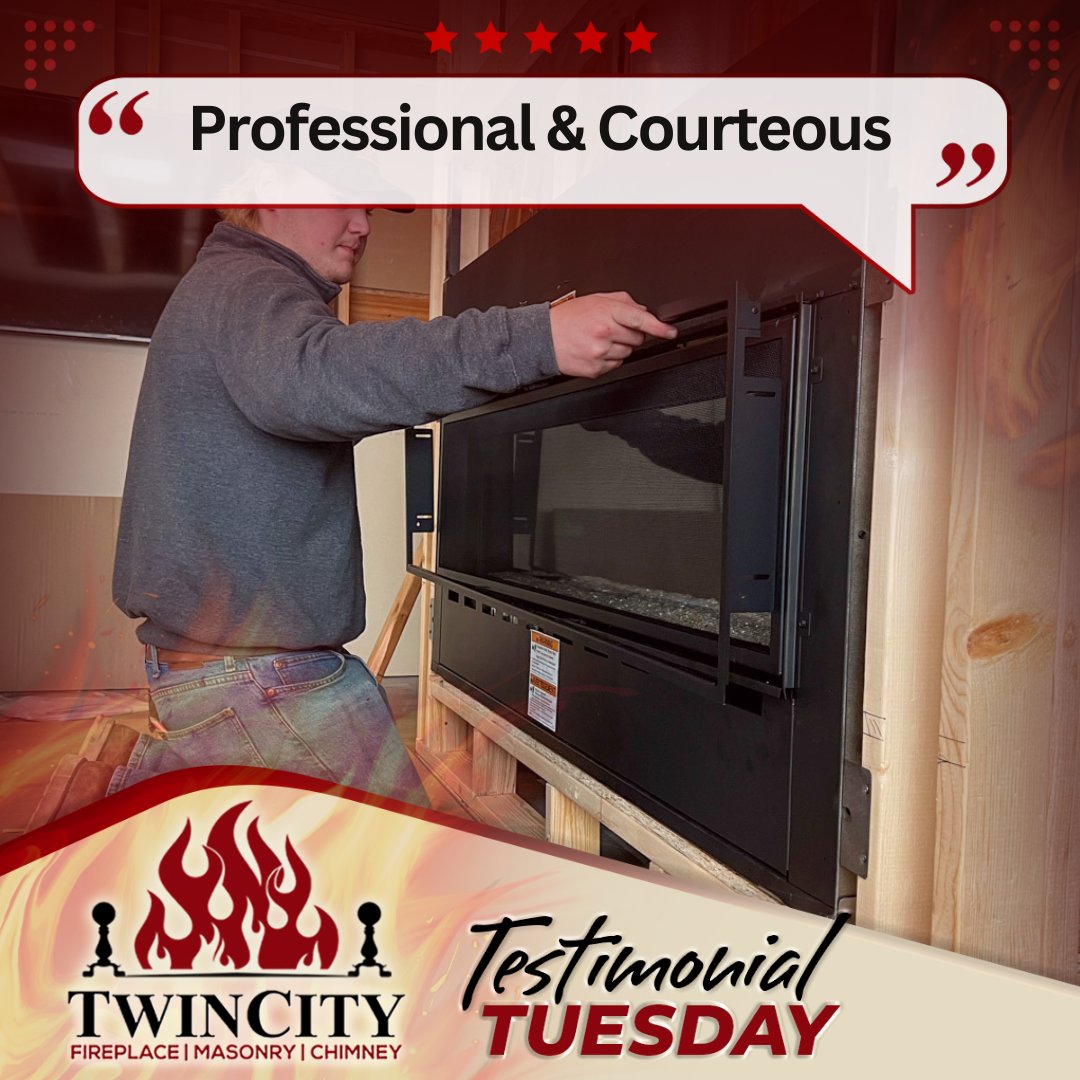 TCFireplace's tweet photo. “Twin Cities Fireplace did a fantastic job. From the salesperson to the installers. All were very professional and courteous.”

Barbara L. – Google Review

Edina 952-260-1146
Woodbury 651-360-2532

https://t.co/2bKizWlmzb https://t.co/Q3pVLiewJm