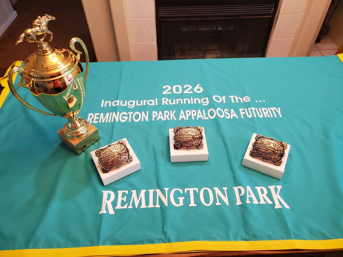 AppaloosaRacing's tweet photo. April 24th race 1, 6pm! The inaugural running of the Remington Park Appaloosa Futurity! Come watch history in the making! https://t.co/KaMJvBnFp2
