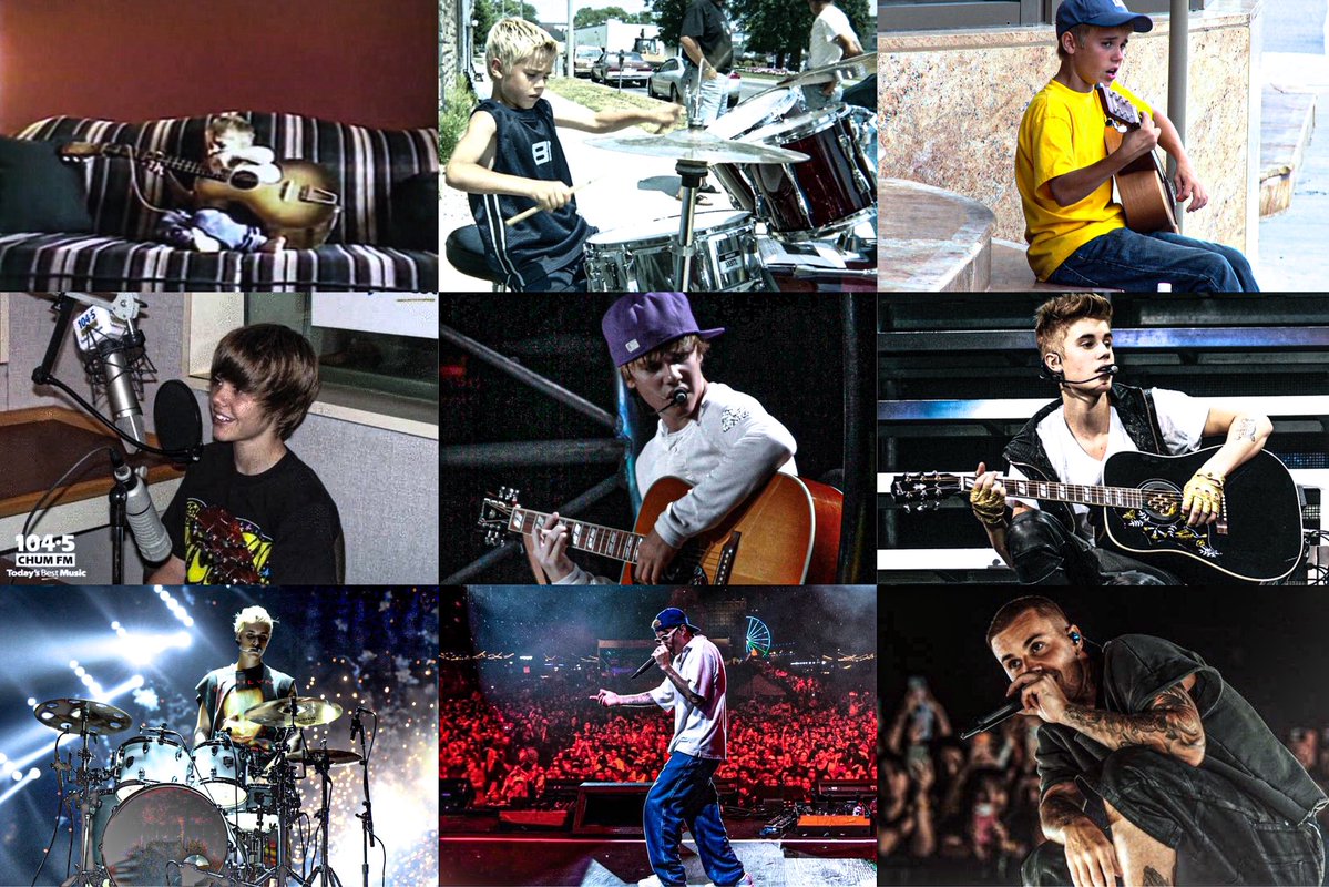 No rich family. No fancy schooling. No Disney apparence. Justin Bieber was out there on the streets with a guitar, a bottle of water, and a dream.