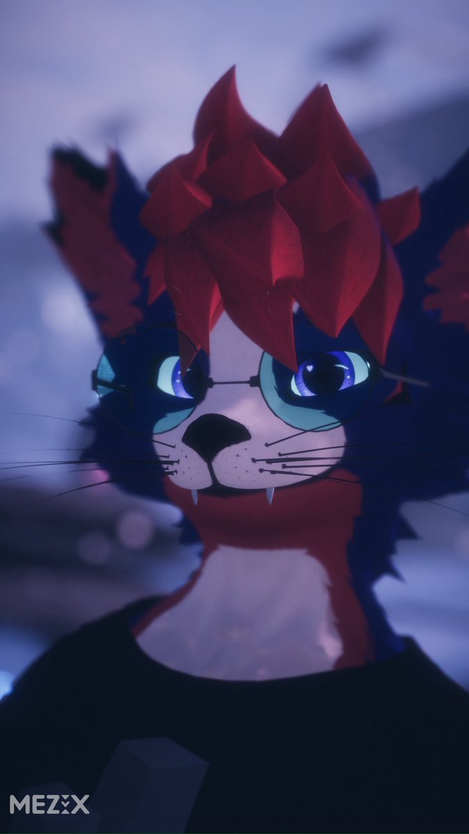 Looks like you caught his attention 😉💜

📷/<a href="/MezixVR/">Mezix</a>