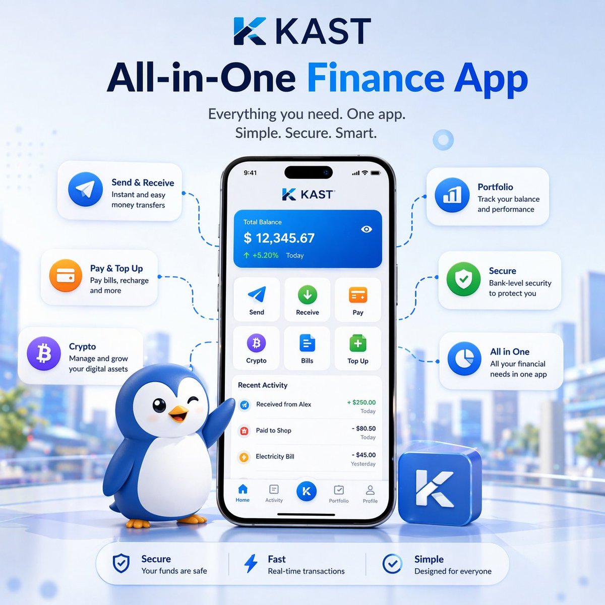 ayesha45219's tweet photo. 👉 All-in-One Finance App
Instead of using multiple apps, @KASTxyz brings everything into one place.
From transfers to payments, users can manage their finances بسهولة in a single platform. https://t.co/nOfh7LveRV