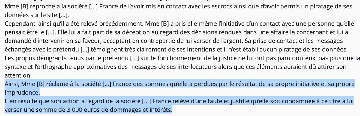 AlexArchambault's tweet image. Escroqueries sur #LinkedIn par de faux profils avocats : pas de responsabilité de la plateforme

Et rappel du devoir de non immixtion de la banque 

Décision sévère qui condamne la plaignante pour procédure abusive

(TJ Paris, 08/04/2026, 21/08169)

courdecassation.fr/decision/69d6a…