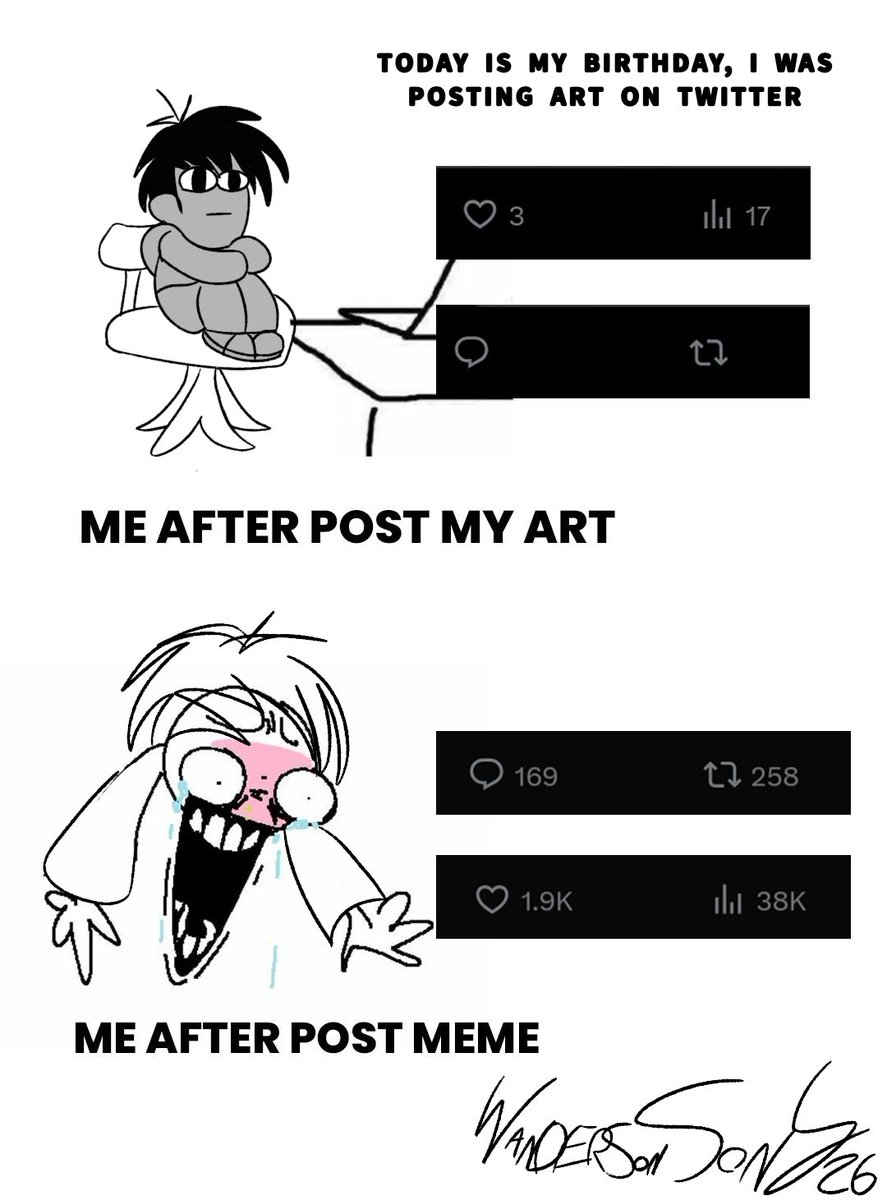 WandersonSonyX3's tweet image. GUYS ESPECIALLY FOR ALL OF YOU THANK YOU VERY MUCH FOR EVERYTHING MY PRESENT FOLLOWERS 
and to support a lot, amen, thank you very much, God. 

#SUPPORTHUMANARTISTS #SMALLART #SMALLARTIST
#Birthday #ARTISTONTWITTER #ART #DRAWING 
#ARTBLOCK