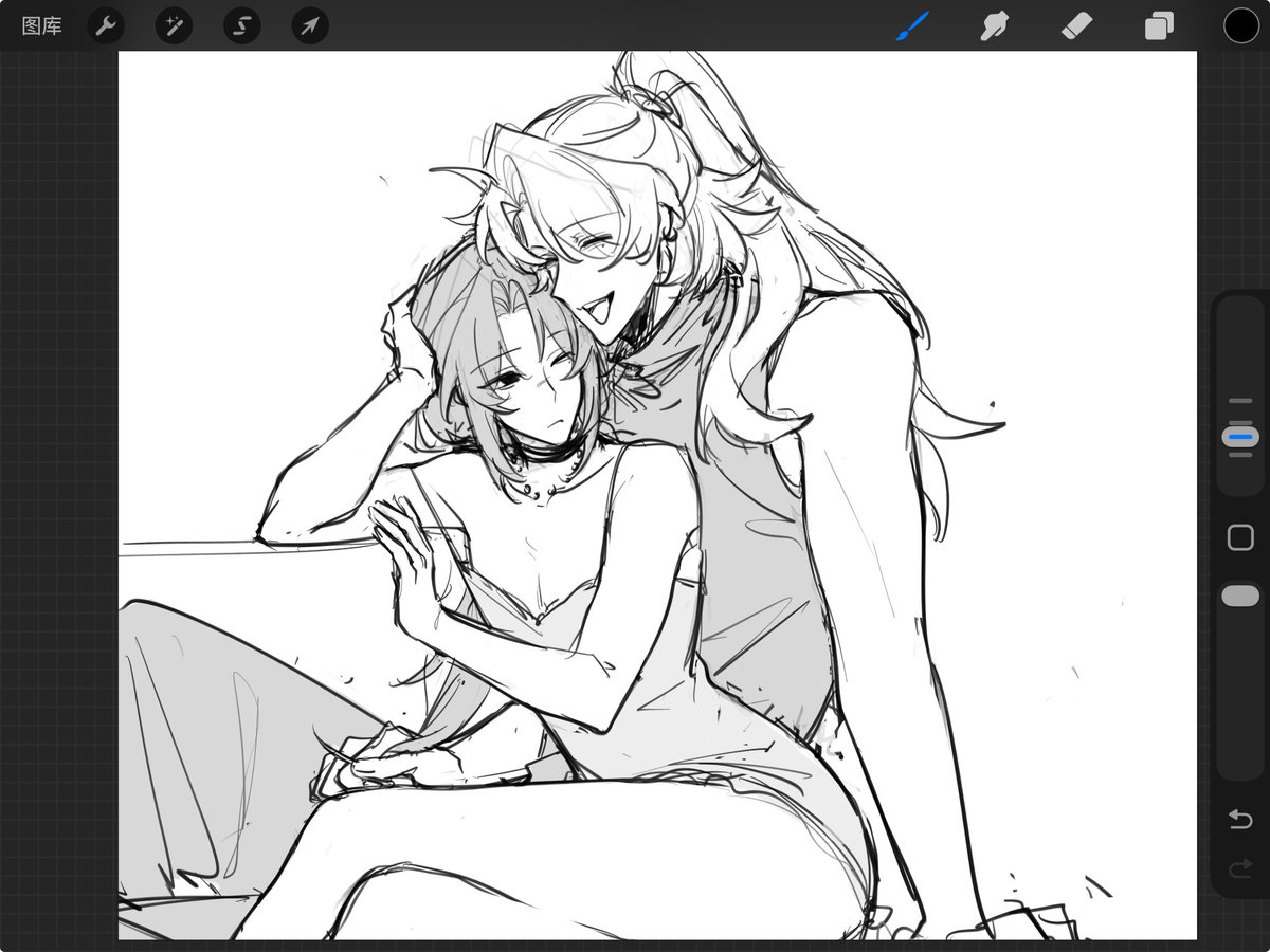 My friend drew my Zhu Yan for me ☺️✨ She drew my modern ABO setting 😌🙏🏻 If I have the chance, I will draw a complete character design sheet to supplement this setting ☺️