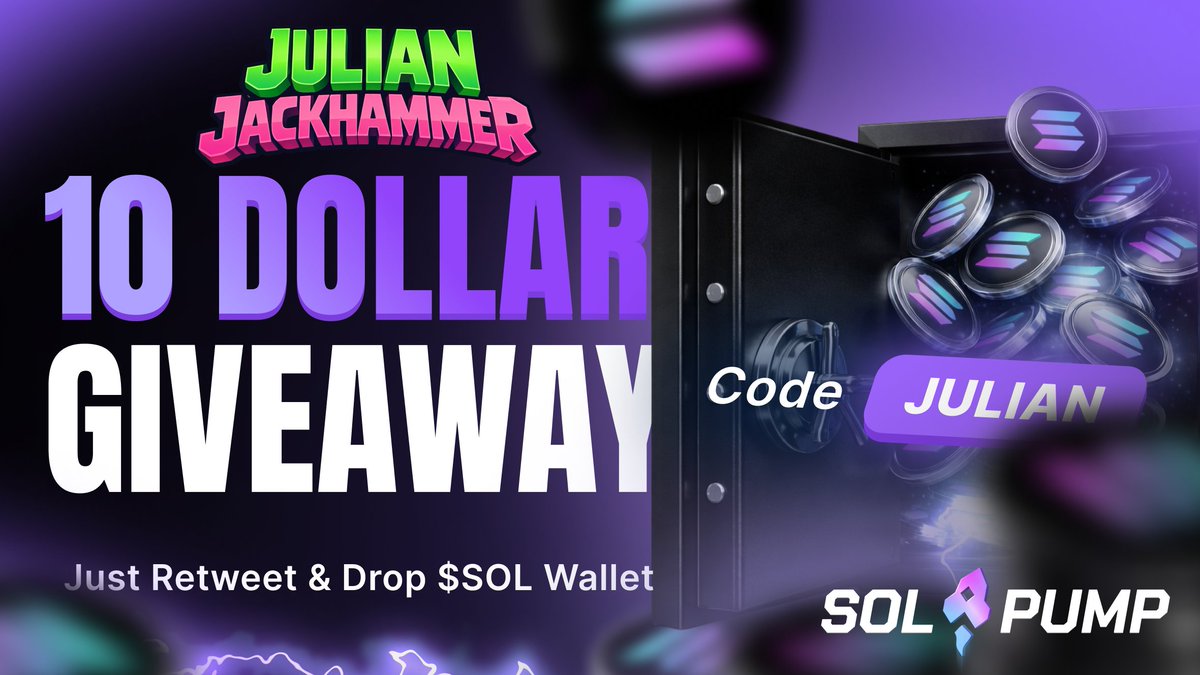 JulianJackhamer's tweet image. 🚀#SOL Giveaway!

I'm sending 0.1 $SOL to 1 lucky wallet!💸
1⃣Follow
2⃣Like &amp;amp; RT
3⃣Drop your wallet below👇

Good luck!🍀