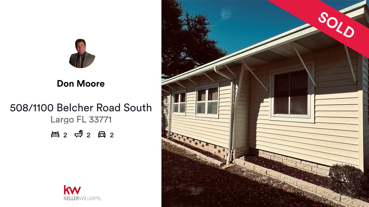 🛌 2 🛀 2 🚘 2
📍 508/1100 Belcher Road South, Largo, FL, 33771

My latest sale on RateMyAgent.
Fl SL3217193
rma.reviews/gweu5o5e5iwr

...
#ratemyagent #realestate #KELLER_WILLIAMS_REALTY_PALM_H