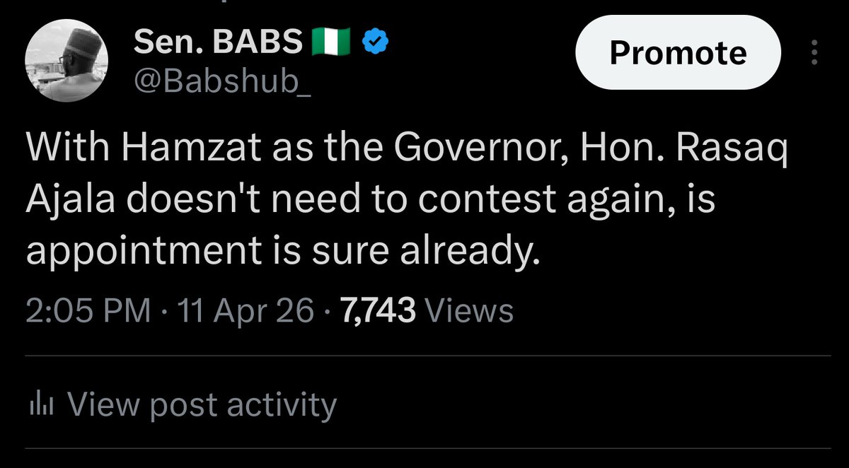 Sen. BABS 🇳🇬 tweet media