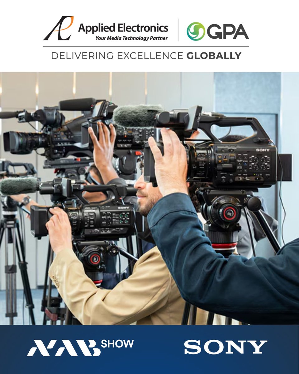 NAB Show is kicking off this weekend in Las Vegas! 🎥🔥
If you’re heading to Vegas for it, one booth you definitely need to stop by is our partner Sony at Booth C8401. 🚀

 #NABLasVegas #NABShow #Broadcast #Sony #AppliedElectronics #NABShow
.