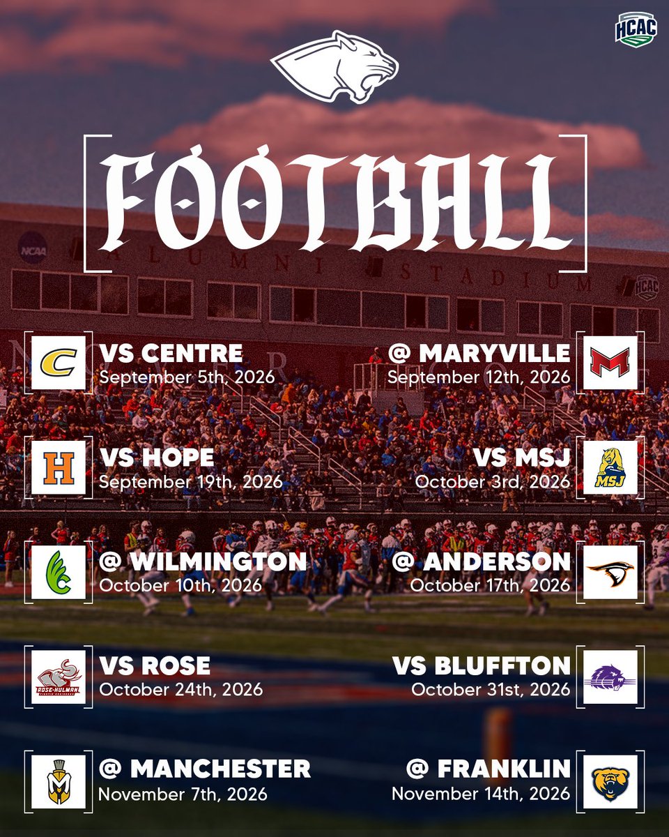 HanoverPanthers's tweet photo. Hanover announces the 2026 Panther Football schedule! #StripeStandard https://t.co/rQFN5jFxzM