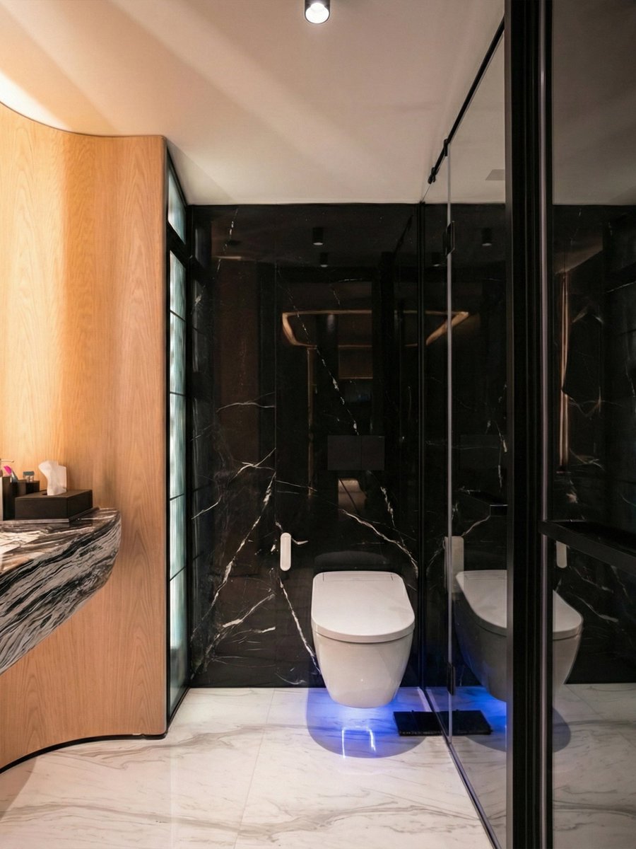 safakcak's tweet image. A gentleman’s bathroom. 🔥 #final #interiordesign #bathroom #safakcak