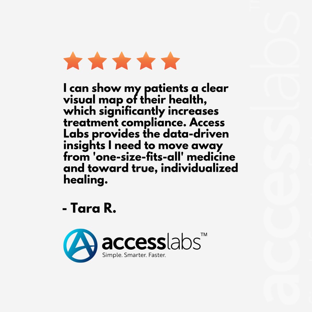accessmedlab's tweet image. Ready to provide your patients with a clearer path to wellness? #AccessLabs #PrecisionMedicine #FunctionalMedicine #HealthData #PatientCare #Longevity #IndividualizedHealing #MedicalInnovation #HealthTech