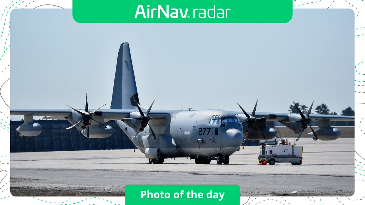 AirNavRadar's tweet image. 📸 Photo of the Day

✈️ Lockheed KC-130J Hercules
🆔 170277
📷 TopGunPhoto

Curiosity: The KC-130J can refuel helicopters mid-air — a rare and complex capability.

Upload your photos: airnavradar.com/photos/upload
Track live: airnavradar.go.link/fr5Vi

#LockheedC130 #AviationPhotography