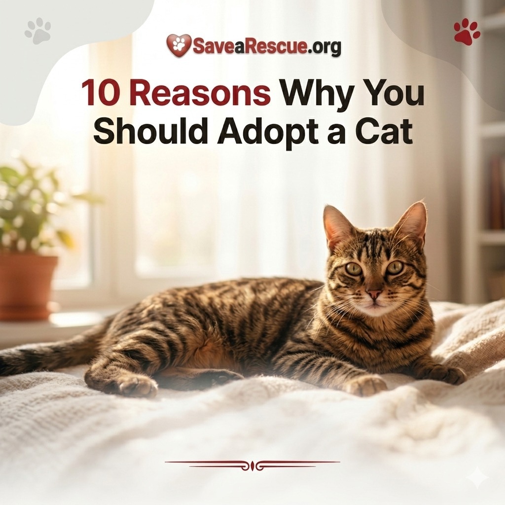 SaveARescue's tweet photo. Adopt a cat 🐾 Enjoy love, comfort &amp; better mental health. Low maintenance, apartment-friendly, and adopting gives rescue cats a second chance ❤️

#AdoptDontShop #CatAdoption #CatLovers #RescueCats #PetLife #CatsOfInstagram #AdoptACat https://t.co/yoatTEb9VR