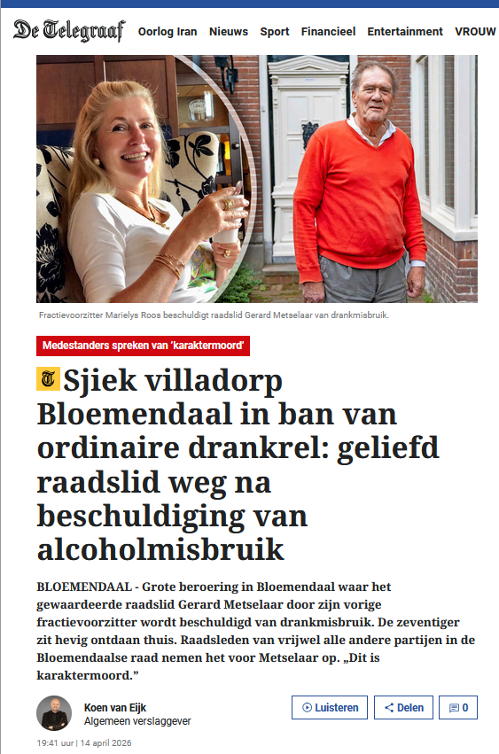 Miss_Royal73's tweet image. Wat een gezelligheid in #Bloemendaal! 😎🍷Portje?!

#Alcohol is verbindend in het #gemeentehuis van Bloemendaal. Aldus Rolf Harder van de VVD die het opneemt voor zijn collega Metselaar die uit de raad vertrokken is na beschuldigingen over #drankmisbruik door raadslid Roos.