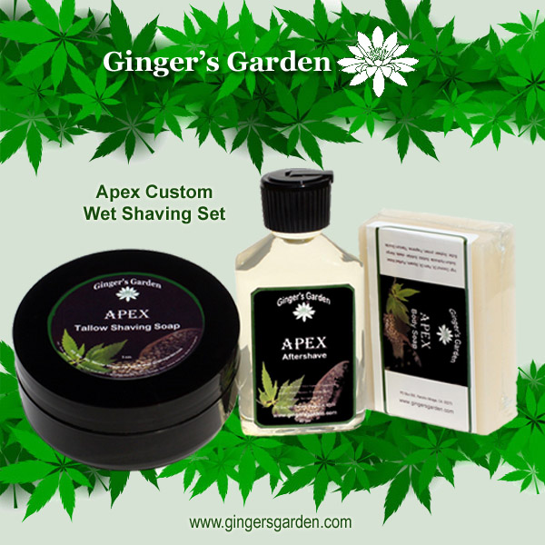 For a perfect shave for 4/20. Custom Apex Wet Shaving Soap, Artisan Aftershave and Body Soap just like Mother Nature intended. The scent is green, herby, tenacious and deep. The shaving soap makes thick, lather. The matching Aftershave will cool the skin.

gingersgarden.com/gingers-garden…