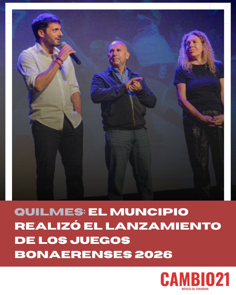 El Municipio realizó el lanzamiento de Los Juegos Bonaerenses 2026.

Nota completa: Link en bio