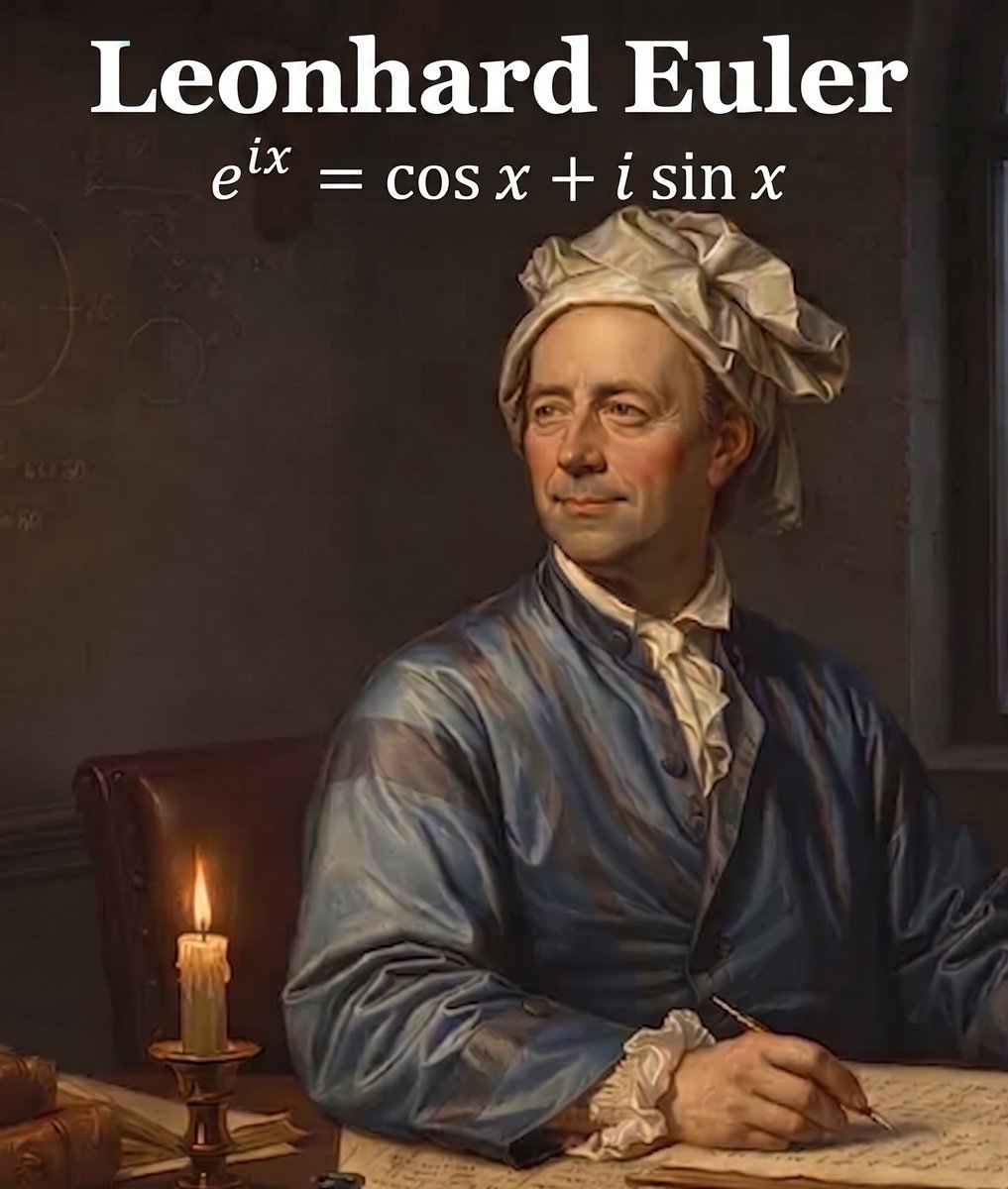techNmak's tweet image. The most productive mathematician who ever lived.

Leonhard Euler. Born April 15, 1707.

His collected works fill between 60 and 80 large volumes. The project to publish them all began in 1911.
It is still ongoing.

Laplace told his students:
"Read Euler, read Euler, he is the