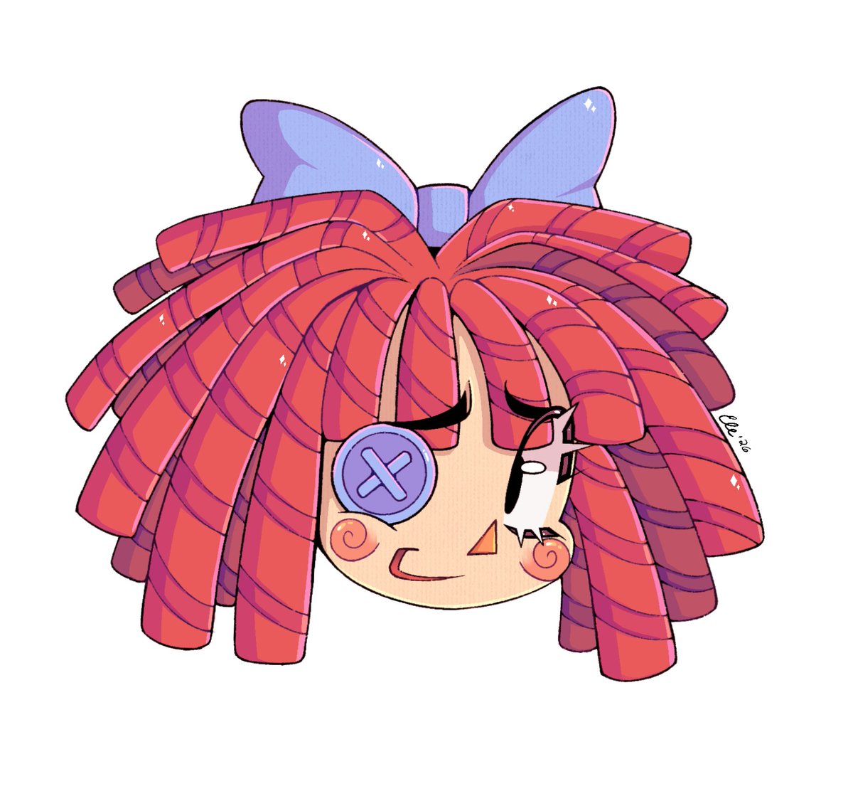 EleWoodsVT's tweet image. The circus that’s digital or whatever 🎪 #tadc #stickers