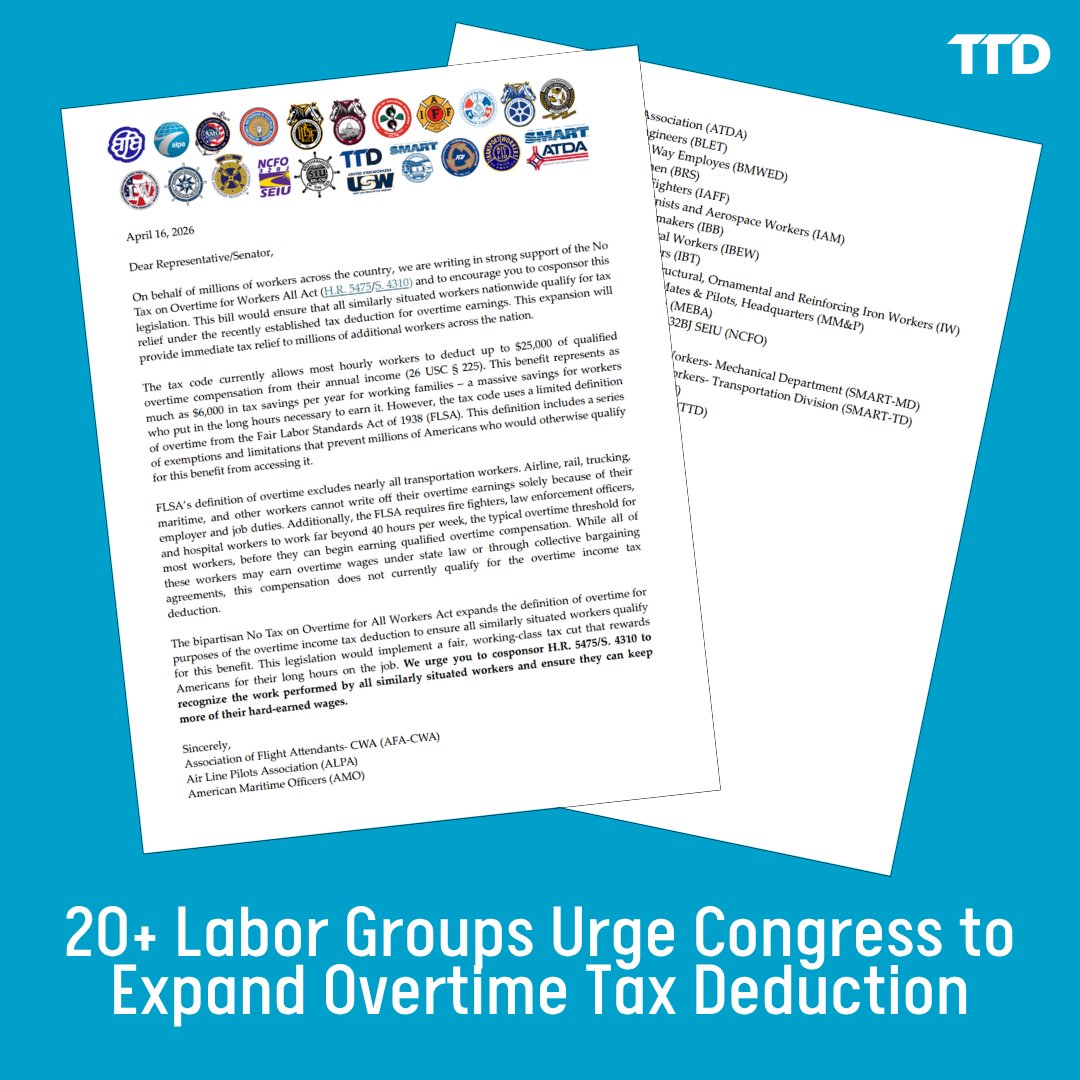 TTD | America's Transportation Unions tweet media