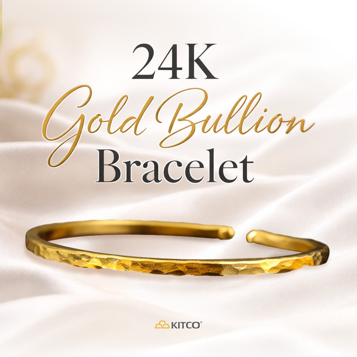 Kitco_Metals's tweet image. Not just gold. Something you can wear.
This 24K gold bullion bracelet is made from 1 oz of pure gold, giving you a piece that looks good and holds real value.

A different way to hold gold: online.kitco.com/buy/3018L

#Gold #GoldBracelet #24K #Kitco #Gold #BullionJewelry #Jewelry