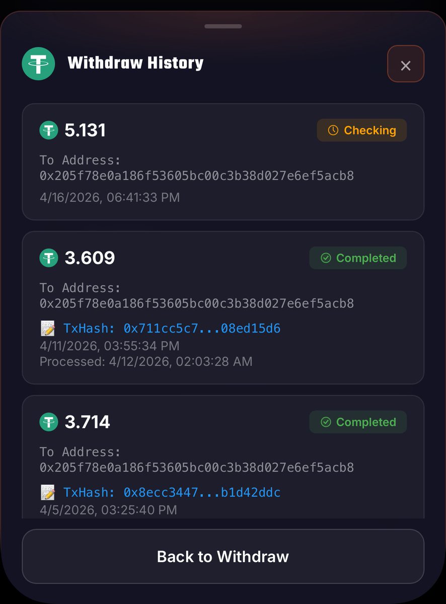 Been earning up to $3-$5 every 48 hours ever since i dropped this.
Just placed a $5 withdrawal 5 minutes ago

It pays little tho.
But still helpful to some without liquidity.

You can start here of you haven't
t.me/FoxiGrowbot?st…