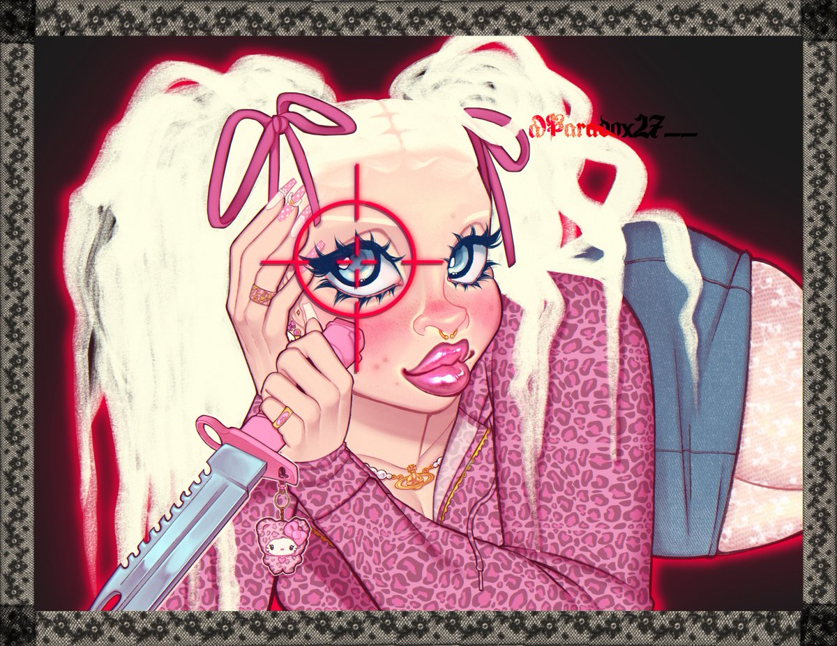 Paradox27_'s tweet image. 🩷🔪🐆🍰🎀 

I love drawing Nichelle sm☆彡

#2dart #characterartist #originalartwork #originalart #oc