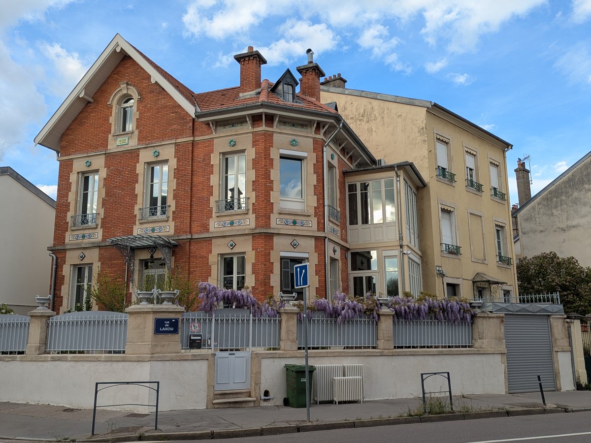 BenoitBraibant's tweet photo. Les glycines sont de retour à #Nancy, voilant les façades et parfumant les rues d’un air de printemps.
#nature #fleurs https://t.co/jj57j9MHST