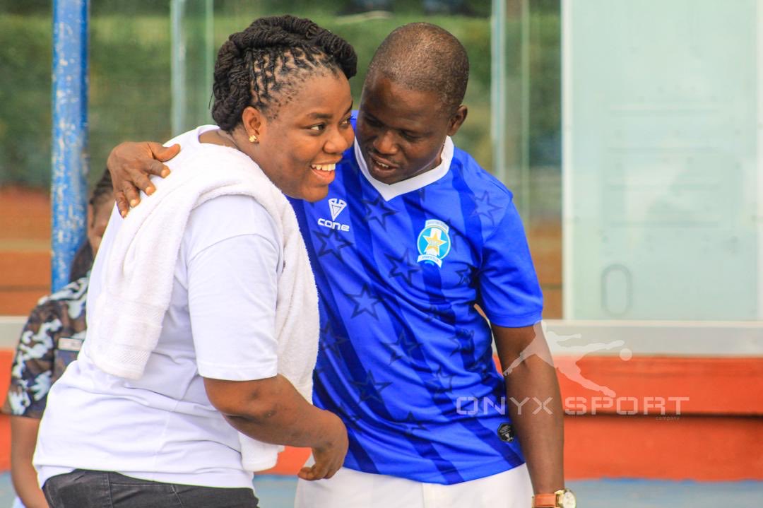 DadFatiha's tweet photo. We took this picture ⁦@SportingLagos⁩ Lagos last game in NPFL, after 2 seasons in NNL, they are back. Congratulations ⁦@SportingLagos⁩ family. https://t.co/ydMkjd4YWy